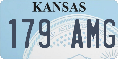 KS license plate 179AMG