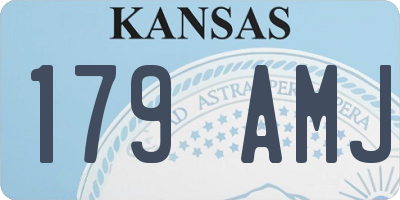 KS license plate 179AMJ