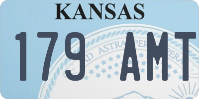 KS license plate 179AMT