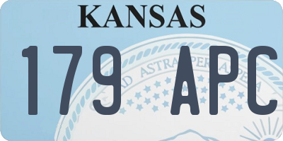 KS license plate 179APC