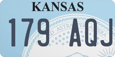 KS license plate 179AQJ