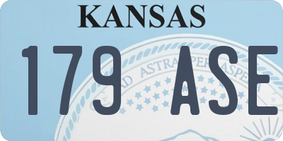 KS license plate 179ASE