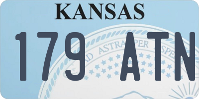 KS license plate 179ATN