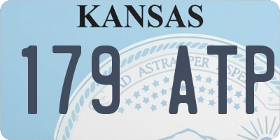 KS license plate 179ATP