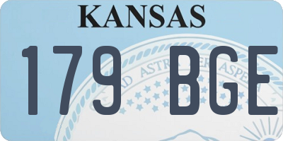 KS license plate 179BGE