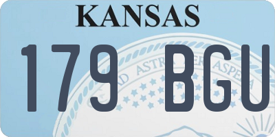 KS license plate 179BGU