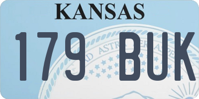 KS license plate 179BUK