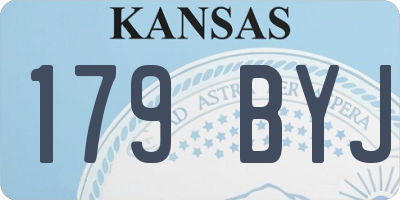 KS license plate 179BYJ