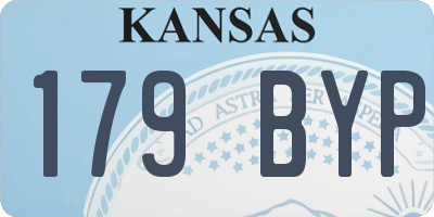 KS license plate 179BYP