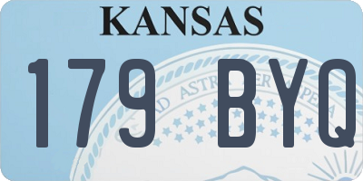 KS license plate 179BYQ