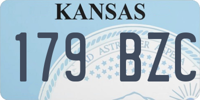 KS license plate 179BZC