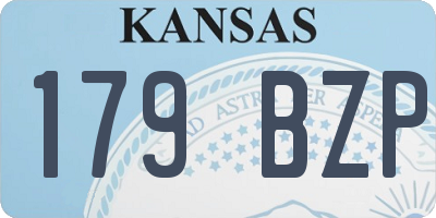 KS license plate 179BZP