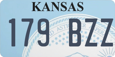 KS license plate 179BZZ