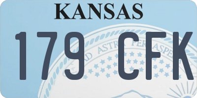KS license plate 179CFK