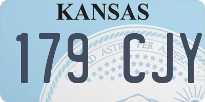 KS license plate 179CJY