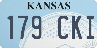 KS license plate 179CKI