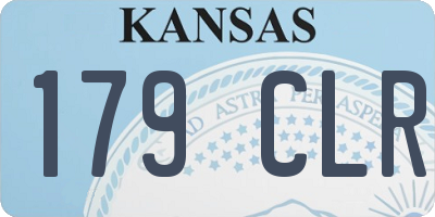 KS license plate 179CLR