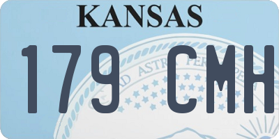 KS license plate 179CMH