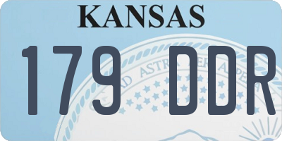 KS license plate 179DDR