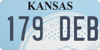 KS license plate 179DEB