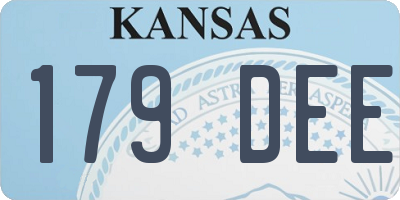 KS license plate 179DEE