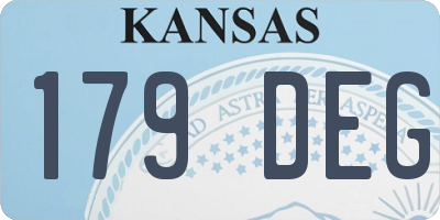 KS license plate 179DEG