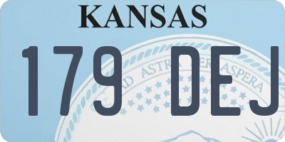 KS license plate 179DEJ