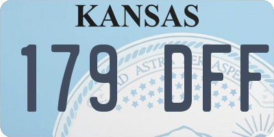 KS license plate 179DFF