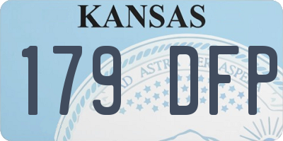 KS license plate 179DFP