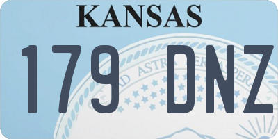 KS license plate 179DNZ