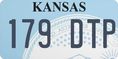 KS license plate 179DTP