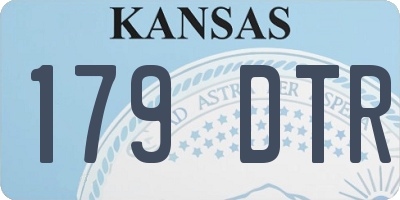 KS license plate 179DTR