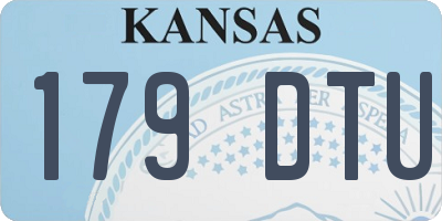 KS license plate 179DTU