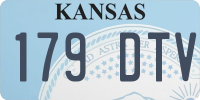KS license plate 179DTV