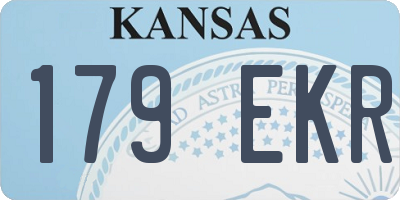 KS license plate 179EKR