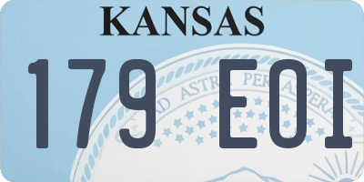 KS license plate 179EOI