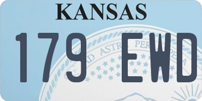 KS license plate 179EWD