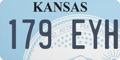 KS license plate 179EYH