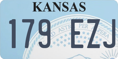 KS license plate 179EZJ