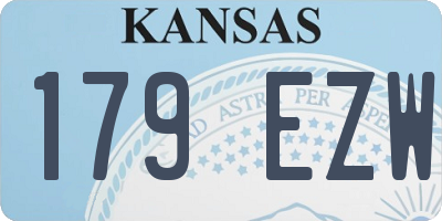 KS license plate 179EZW