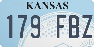 KS license plate 179FBZ