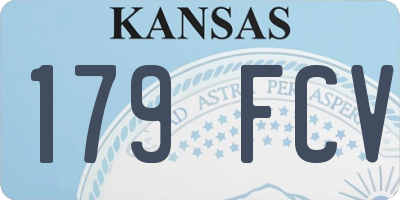 KS license plate 179FCV