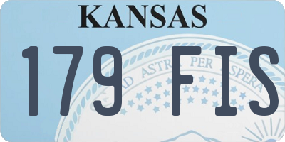 KS license plate 179FIS