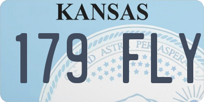 KS license plate 179FLY