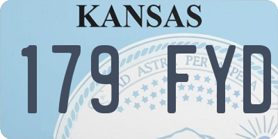 KS license plate 179FYD