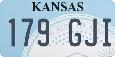 KS license plate 179GJI