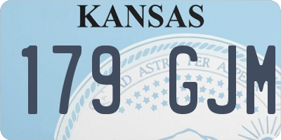 KS license plate 179GJM