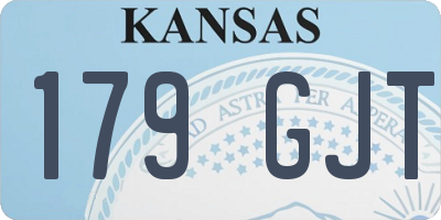 KS license plate 179GJT