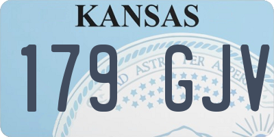 KS license plate 179GJV