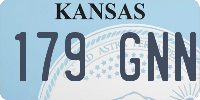 KS license plate 179GNN